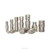 Raccord rapide hydraulique ISO16028 à face plate anti-débordement, mâle/femelle, avec filetage BSP/NPT