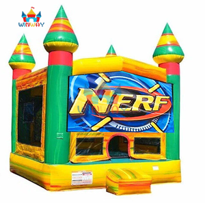 Château gonflable sur le thème de NERF, qualité commerciale, pour les fêtes d'enfants et les événements - Product Image 1
