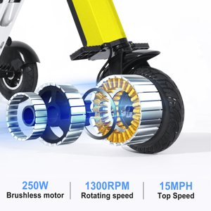 TopMate <span class=keywords><strong>ES33</strong></span> triciclo ligero eléctrico plegable de 3 ruedas scooter de movilidad batería extraíble neumáticos de 8 pulgadas función inversa - Product Image 6