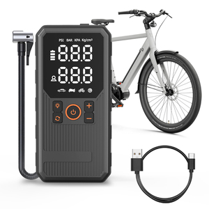All-in-One Smart Car Air Pump - 150PSI Portable Digital Tire Inflator with Auto-Shutoff for Cars, <b>Bikes</b>, <b>Balls</b>, LED <b>Light</b> - Product Image 2