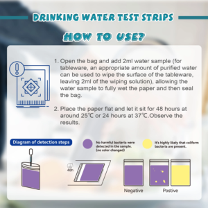 17 매개 변수 신제품 식수 품질 경도 테스트 스트립 키트 E.coli 세균 검출 - Product Image 3