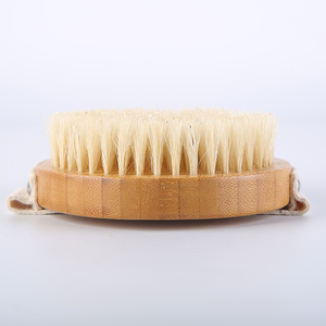 New Exfoliating Body Brush Wooden Bamboo Bath Brushes Sponges & Scrubbers Accepts Private Label - Product Image 3