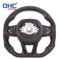Volant LED RPM en daim et fibre de carbone pour volant A-lcantara Dodge Durango Charger Challenger