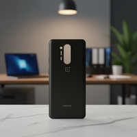 Coque arrière de remplacement noire en ABS pour OnePlus 8 Pro 5G