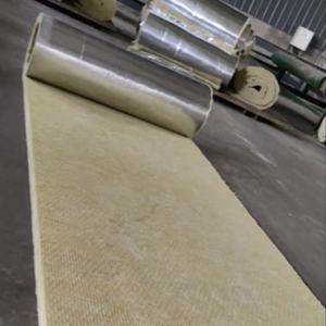 Rollos de Lana Mineral de Aislamiento Térmico Ignífugo ASTM, 80 kg/m3, 50 mm, 100 mm, Manta de Lana de Roca con Revestimiento de Aluminio <span class=keywords><strong>para</strong></span> Techo, Pared y Suelo - Product Image 2