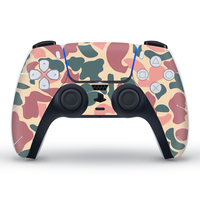 Autocollants en vinyle de style camouflage Data Frog pour la coque de la console de la manette PS5 pour les joueurs vidéo