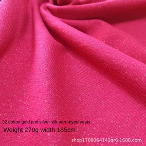 Nhà Máy Cung Cấp Của Phụ Nữ 32S Bông Jacquard Áo Len Sợi Nhuộm Với Vàng Bạc Sáng Bóng <span class=keywords><strong>Latin</strong></span> Sân Khấu Quần Áo Thời Trang Dệt Kim Vải - Product Image 2