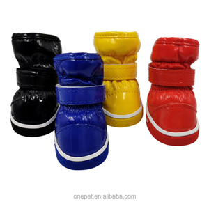 Winter <b>Waterproof</b> <b>Dog</b> <b>Boots</b> Classic Sport Modern Style Print Luxury Lining PU Pet Shoes for Warm Wearing - Product Image 4