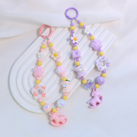 Rantai Gantungan Boneka Lucu DIY, Rantai Setengah Lepas Pasang, Komponen Perhiasan Estetik Manis untuk Ponsel & Tas, Aksesori Perhiasan Buatan Tangan
