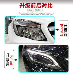 Faros delanteros halógenos Xenon Led para Mercedes-Benz <span class=keywords><strong>GLA</strong></span> W156 2015 a 2019 <span class=keywords><strong>2018</strong></span> <span class=keywords><strong>GLA</strong></span> 250 faro derecho - Product Image 3