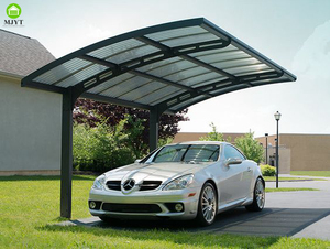 Auvent en métal en aluminium de polycarbonate <span class=keywords><strong>d</strong></span>'abri de voiture en porte-à-faux simple de résistance de neige - Product Image 2