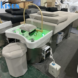 Kisen Chaise de massage et de lavage des cheveux très vendue, Table d'hydrothérapie spéciale pour salon de coiffure, Équipement de lit de massage et de lavage des cheveux - Product Image 2