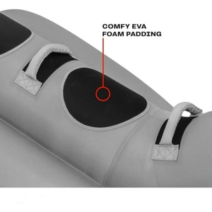 Bateau gonflable en PVC en forme de dauphin, tractable, 100*48 pouces, pour 1-2 personnes, pour le plaisir estival à la piscine, à la plage et au surf en mer - Product Image 3