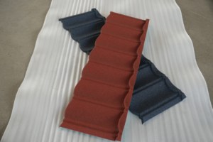 Tuile de toiture moderne <span class=keywords><strong>en</strong></span> pierre colorée ignifuge, granulés de pierre, revêtement <span class=keywords><strong>en</strong></span> pierre chinoise, imperméable, durable, résistante à la chaleur pour temple - Product Image 2