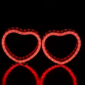 Oferta Especial: Ojos <span class=keywords><strong>de</strong></span> Ángel 5D en Forma <span class=keywords><strong>de</strong></span> Corazón <span class=keywords><strong>de</strong></span> 3.0 y 2.5 Pulgadas, Bi-<span class=keywords><strong>LED</strong></span> 12V, Proyector con Anillo Halo WRGB, DRL con Función Switchback, Modelo I8 - Product Image 3