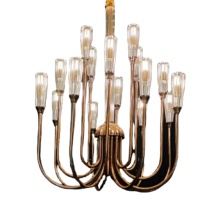 Zhongshan usine en gros personnalisable antique bronze or rose lustre de luxe lumière moderne