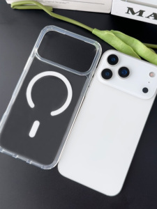 Fundas para Celular <span class=keywords><strong>iPhone</strong></span> 17 <span class=keywords><strong>Pro</strong></span> <span class=keywords><strong>Max</strong></span>, Transparentes, Resistentes a Impactos, Carga Inalámbrica, Magnéticas, Anti-Amarilleo - Product Image 1