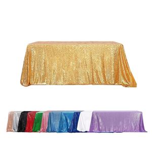 Purple Glitter Table Cloth Luxury Wedding Decoration Rectangle Sequin <b>Tablecloth</b> Cover for Event - Product Image 3