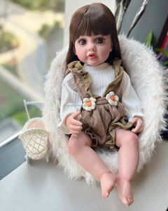 22 นิ้ว <span class=keywords><strong>Betty</strong></span> Bebe Reborn แฮนด์เมดทาสีตุ๊กตาทารกแรกเกิด Reborn เหมือนจริงทาสีโดยศิลปินไวนิลซิลิโคนเต็มรูปแบบกันน้ํา - Product Image 4