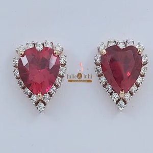 Boucle d'oreille classique en or 18 carats, boucle d'oreille à clous rose avec un attrait moderne offrant une texture lisse et un confort pour les femmes pour un usage quotidien - Product Image 2