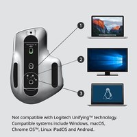 Souris sans fil MX Master 3S pour droitiers, pour ordinateur portable, avec 7 boutons et capteur optoélectronique