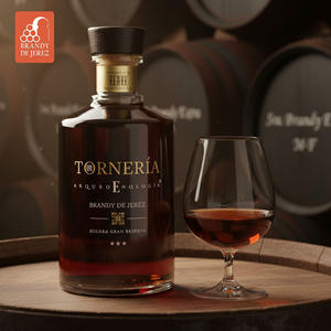 Brandy espagnol TORNERIA GRAN RESERVA, fabriqué en Espagne, de Jerez, 20 ans de vieillissement, distillation traditionnelle, brandy de raisin, 700 ml - Product Image 5