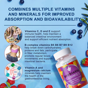 Gomitas probióticas OEM/ODM, soporte inmunológico y digestivo, dulces de goma para digestión de probióticos - Product Image 6