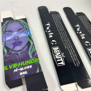 Cajas Minimalistas para Bálsamo <span class=keywords><strong>Labial</strong></span>, Empaque de Papel Largo Blanco para Productos Labiales con Color - Product Image 2