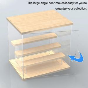 Vitrina Acrílica con Soporte para Figuras de 4 Niveles, Vitrina Transparente para <span class=keywords><strong>Lego</strong></span> con Puerta, Caja de Exhibición para Figuras Coleccionables - Product Image 3
