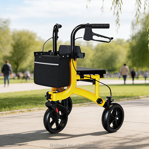 New Design 3 Wheel Folding Rollator <strong>Walker</strong> <strong>with</strong> Seat for Seniors - Product Image 6
