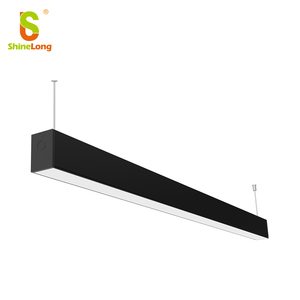 Lámparas lineales de listón LED de aluminio de 24 pulgadas, superficie/montaje regulable, 0/1-10V, iluminación moderna de alto CRI 80 montada en el techo - Product Image 1