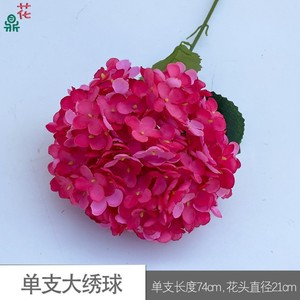 Fleur d'hortensia en soie, 116 pétales par tige, réaliste, décoration de mariage, arrangement mural de fleurs, fleurs artificielles - Product Image 5