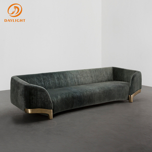 المصنعين مخصص أثاث عصري مريحة كبيرة الأريكة المخملية واحدة الأخضر الأرائك صالة مجموعة ل الاسترخاء - Product Image 3