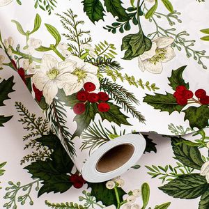 Christmas Wrapping Paper Roll 17 In X 32.8 Ft Double Sided Eco Friendly Gift <b>Wrap</b> For Holiday Crafting - Product Image 1