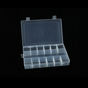 Transparent Plastic Organizer Box 13 Compartment Rectangular Storage Case For Jewelry Parts Medicine Daily Use - Product Image 2