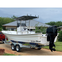 Liya nouveau travail de conception 25 pieds bateau bateaux de pêche professionnels bateau panga à vendre