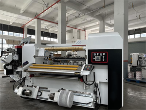 Máquina rebobinadora de rollo a rollo de lámina de etiquetas de cinta transparente automática - Product Image 3