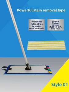 Vadrouille plate professionnelle à un balayage SMD nouvelle tige en alliage d'aluminium pour hôtel et ménage équipement <span class=keywords><strong>de</strong></span> <span class=keywords><strong>nettoyage</strong></span> entreprise <span class=keywords><strong>de</strong></span> <span class=keywords><strong>nettoyage</strong></span> - Product Image 4