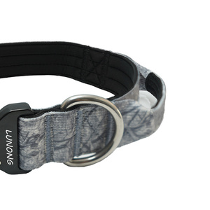 ปลอกคอสุนัขแฟชั่นสุดหรูสีตามสั่ง พร้อมห่วงโลหะรูปตัว D บุผ้าเนื้อนุ่ม หัวเข็มขัดปลดเร็ว และพิมพ์โลโก้ - Product Image 3