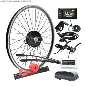 Kit de conversion de <span class=keywords><strong>moteur</strong></span> de moyeu de <span class=keywords><strong>roue</strong></span> arrière pour vélo électrique 36V 250W avec axe traversant AKM 142mm et assistance au pédalage - Product Image 1