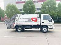 Petit camion à ordures compacteur Foton New Energy de 5 tonnes, 5 m³, transmission manuelle, camion de collecte des déchets