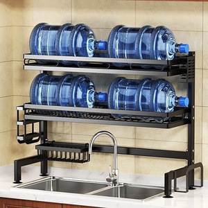 2 Cutlery Holders Adjustable Dish Drainer 3-Tier <b>Sink</b> Dish Drying Rack Space-Saving Kitchen <b>Storage</b> Organization Shelf - Product Image 3