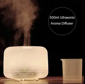 Diffusore di aromi bianchi da 500ml pp vendita calda diffusore di umidificatore elettrico per aromi diffusore di oli essenziali per aromaterapia