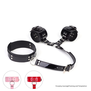 ชุดอุปกรณ์ BDSM สำหรับผู้เริ่มต้น ชุดหนังรัดมือและคอ เชื่อมต่อ SM ของเล่นทางเลือกสำหรับผู้ใหญ่ ของเล่นทางเพศสำหรับผู้ใหญ่ อุปกรณ์ควบคุมสำหรับแฟนสาว BDSM - Product Image 3