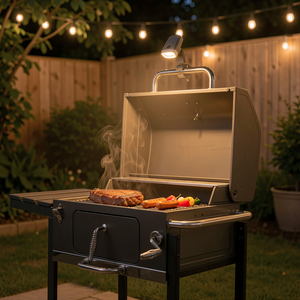 Rechargeable COB LED BBQ Grill Light 300 Lumens IP65 Waterproof with 360 Rotation &amp; 3 Dimming Modes Clamp for Outdoor Grilling - Product Image 6