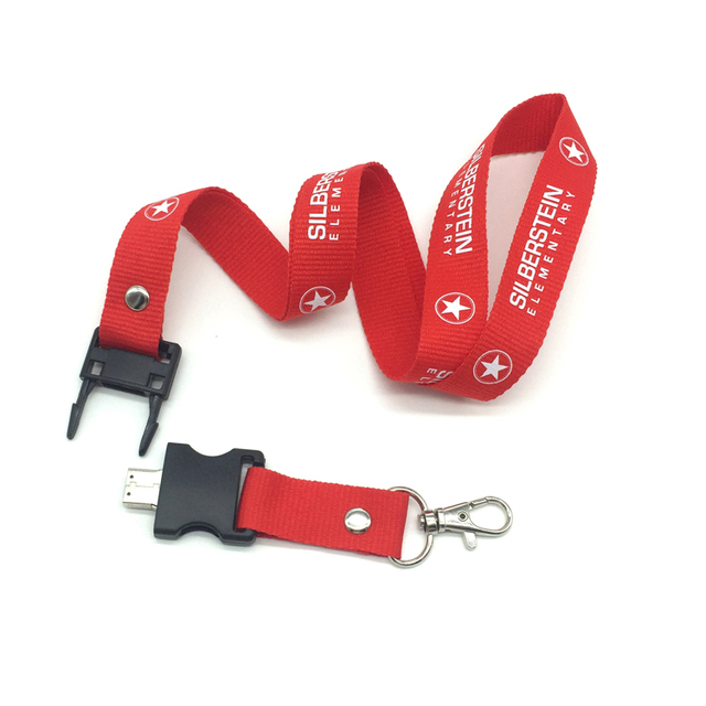 8GB USB Flash Drive Personalised Logo Printed Polyester Lanyard Customized Neck Ribbon