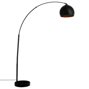 Lampada da Terra Mod. HYTO CM 105X30 H.178 METALLO E POLIPROPILENE NERO - Product Image 1