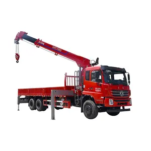 Grúa montada en camión de 3 toneladas/5 toneladas/6,3 toneladas/8 toneladas, pluma telescópica, grúa montada en camión pequeño a la venta