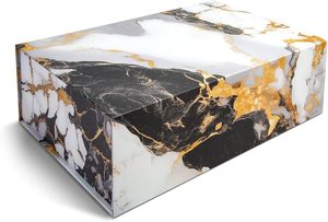 Boîte cadeau pliable de luxe à texture marbrée, réutilisable et multi-usage - Product Image 2