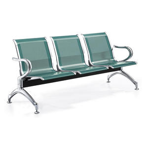 <span class=keywords><strong>Fauteuil</strong></span> pour salon Chaise de zone d'attente noire Chaise de gang Bancs de salle d'attente Chaises a <span class=keywords><strong>3</strong></span> <span class=keywords><strong>places</strong></span> - Product Image 3